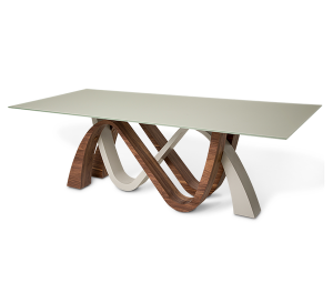 Rapture White Glass Dining Table Top